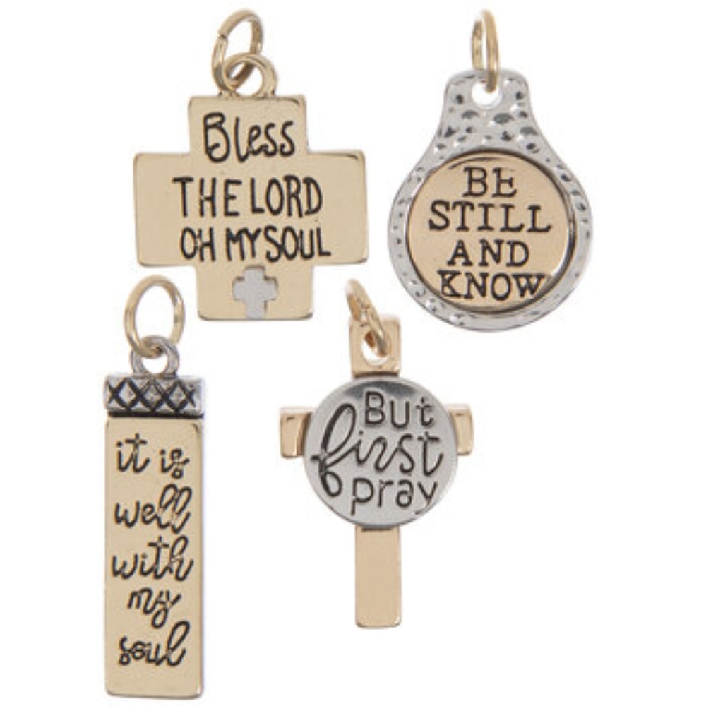 NWT Faith Quotes Charms